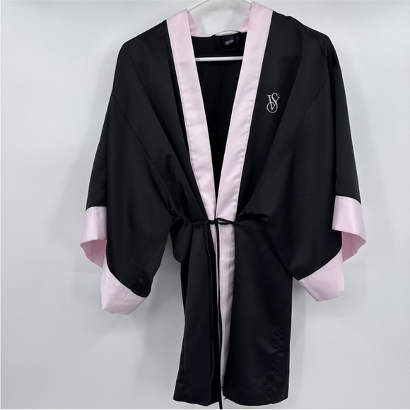 Victoria's Secret Tops - Victoria's Secret Black and Pink Robe
